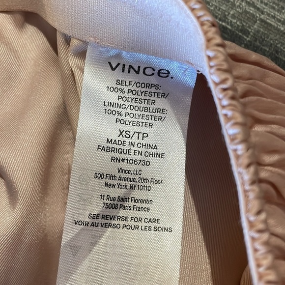 Vince pale pink crinkle pleats shorts sz XS - Picture 10 of 14